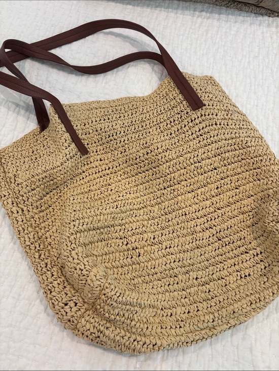 Handbags - J Crew Raffia Bag